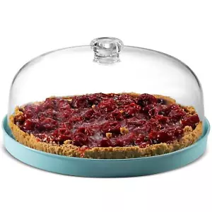 Cake Stand Cake Plate Server With Dome Fruit Platter Metal Serving Tray And Shat - Picture 1 of 5