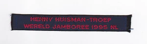 1995 World Scout Jamboree HOLLAND / DUTCH HENRY HUISMAN SCOUTS Contingent Patch - Picture 1 of 1