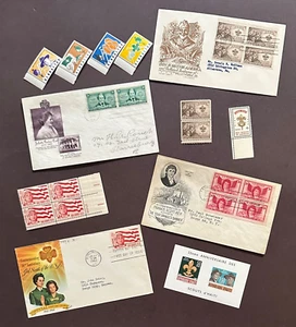 StampTLC US 974 995 Boy Girl Scout Juliette Low Youth Glory Anthem Scott Key FDC - Picture 1 of 2