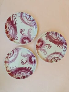 ROYAL WORCESTER LAURENCE LLEWELYN BOWEN GLAMOURFLARGE porcelain coasters x 3 - Picture 1 of 5