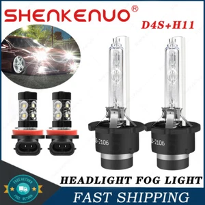 For Toyota Venza 2009-2011 2012 HID Low Beam Headlight + LED Fog Light Bulbs - Picture 1 of 12