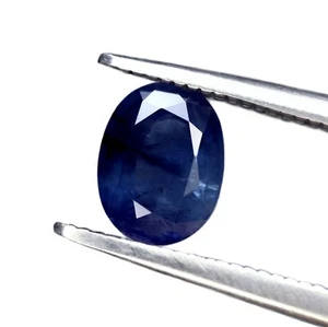 Hervorragender zertifizierter 1,14ct natürlicher blauer Saphir Madagaskar oval 7x5,4 mm - Bild 1 von 6
