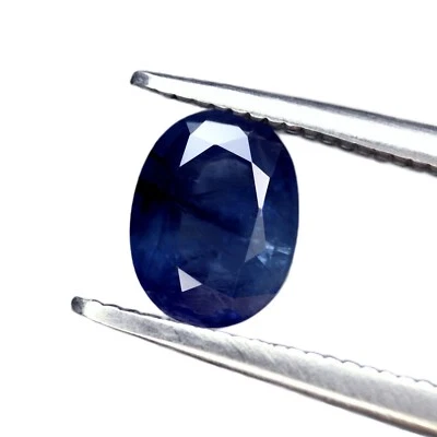 Outstanding Certified 1.14ct Natural Blue Sapphire Madagascar Oval 7x5.4mm - Image 1 of 4