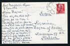 POSTCARD TO DAGMAR BERNADOTTE COUNTESS OF WISBORG FROM MOTHER FATHER 1921