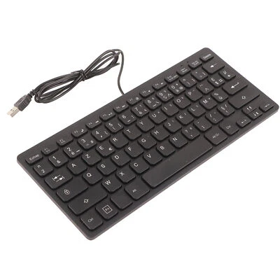Computer Keyboards Ergonomic Design UltraThin Mini Wired 78 Keys Mechanical GF0 - Image 1 of 4