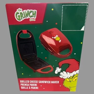 Dr Seuss Grinch Formaggio Grigliato Panini Panini Panino Maker Antiaderente Natale 120V - Foto 1 di 3