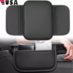 Universal Car Auto Armrest Cushion Cover Center Console Box Pad Protector Mat US - Picture 1 of 13