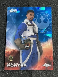 2025 Topps Chrome Sapphire Star Wars #20 Captain Porter - Picture 1 of 2