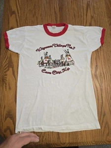 Vintage Wigwam Village #2 T-shirt Cave City, KY Tee XL Indian Camping Teepee - Picture 1 of 9