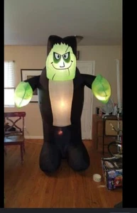 GEMMY 8 Ft Inflatable Monster Halloween Frankenstein See Pictures - Picture 1 of 9