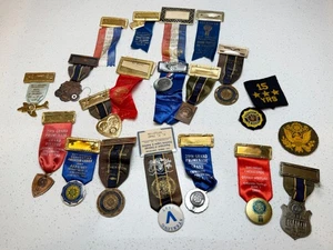 Vintage American Legion & 40/8 Grand Voiture Ribbon Badge Lot – Colorado Convent - Picture 1 of 6