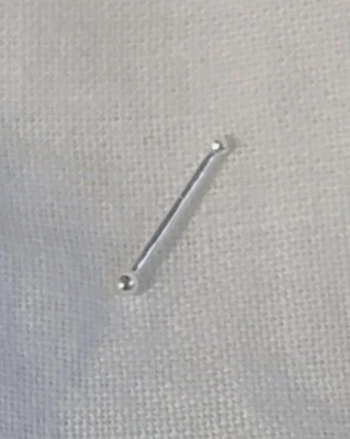 24 22 20 калибр нос кости носа заколка пирсинг гвоздики серебро .999 необузданная эссенция - Изображение 1 из 3