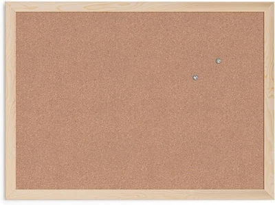 U Brands Cork Bulletin Board,18 x 24 Inches, 23" x 17", Light Birch  - Image 1 of 4