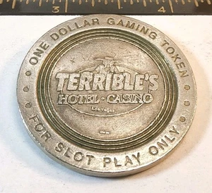 Vintage Terrible's Hotel Casino $1.00 Gaming Token - Las Vegas, Nevada ~ TT-625 - Picture 1 of 10