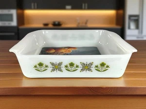 Anchor Hocking Fire King MEADOW GREEN 8" Cake Pan Vintage UNUSED - Picture 1 of 12