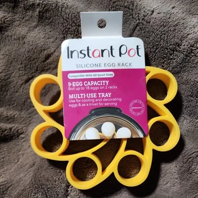 Instant Pot Egg Rack 9  Capacity Cool Decorate Silicone Accessory Insta NEW OS1 - Image 1 of 3