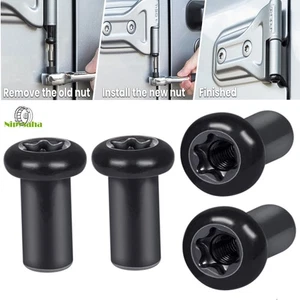 Door Hinge Nuts Replacement Screws for Jeep Wrangler JL Sport 2018-2025 4-Door - Picture 1 of 9