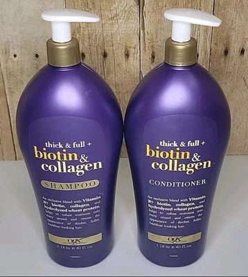 OGX Thick & Full Biotin plus Collagen Shampoo or Conditioner, 40 FL OZ - Image 1 of 4