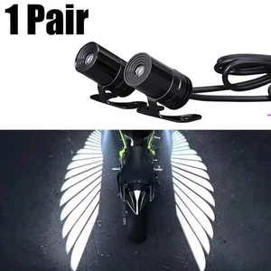 2pcs Angel Wings For Motorcycle LED Underbody Lights Projector Atmosphere Lamp - Picture 1 of 13