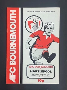 1975/76 BOURNEMOUTH V HARTLEPOOL UNITED 03-04-1976 DIVISION 4 - Picture 1 of 1