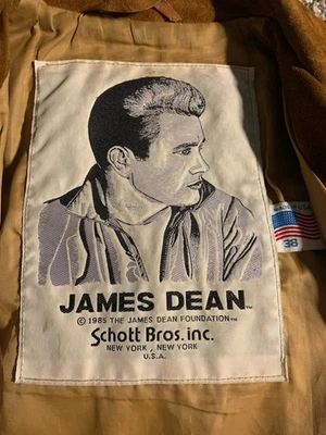 1985 Schott James Dean Collection Fringe Suede Jacket Sz 38! Pristine Condition! - Image 1 of 4