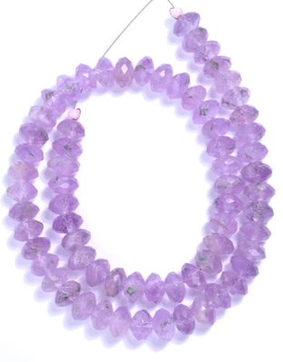 15-inch strand fine quality Amethyst Gemstone beads - faceted 10mm- A9183c - Image 1 of 2