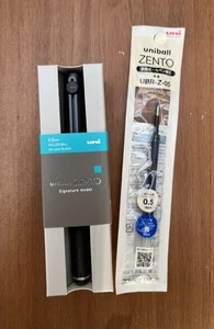 Bolígrafo Mitsubishi Uni-ball ZENTO negro modelo exclusivo de 0,5 mm con recarga azul de 0,5 mm - Imagen 1 de 8