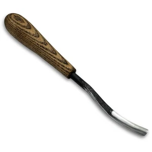 Detail Carving Gouge – Hand-Forged 52100 Steel, Ash Handle, For Relief Detailing - Picture 1 of 11