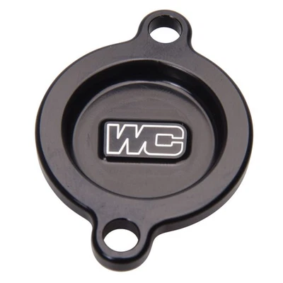 Cubierta de filtro de aceite Works Connection negra para Husqvarna FE 501 S Heritage 2025 Foto 1 de 2