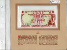 World Treasured Banknotes Central Monetary Authority of Fiji 1 One Dollar UNC 