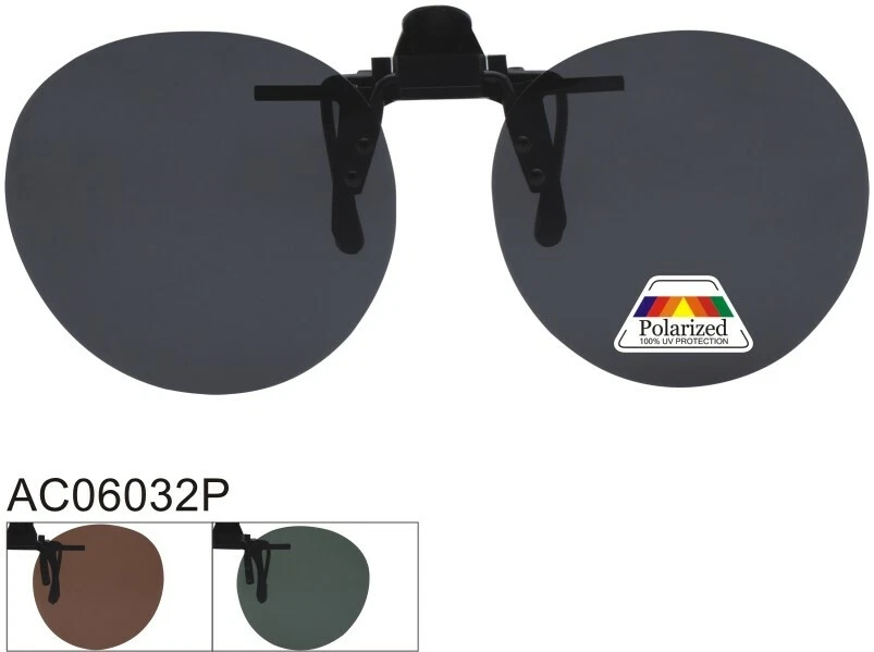 CLIP ON POUR LUNETTES SURLUNETTES POLARISANT ROND POLARISE AC06032 - Photo 1/1