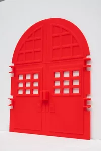 Real Ghostbusters Kenner Firehouse Replacement Door Set + Door Stop Repro - Picture 1 of 14