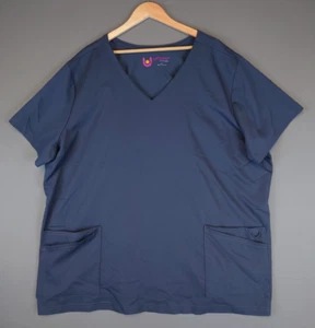 Urbane Ultimate Scrub Top Dark Gray Nurse Medical Hospital Shirt Women's 4X - Picture 1 of 9