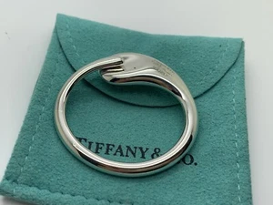 Tiffany Co Sterling Silver Elsa Peretti Eternal Circle Key Ring - Picture 1 of 7