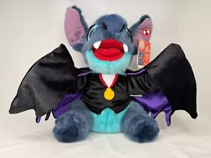 Disney Store Exclusive Dracula Halloween Lilo & Stitch Stuffed Plush 13" Vampire - Picture 1 of 14