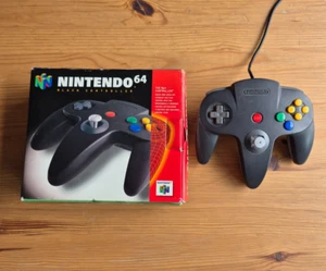 Offizieller Nintendo 64 Schwarz & Grau Limited Edition Controller N64 - Schneller Versand! - Bild 1 von 16