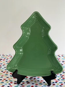Fiestaware Meadow Tree Plate Fiesta Green Christmas Holiday Serving Platter - Picture 1 of 5