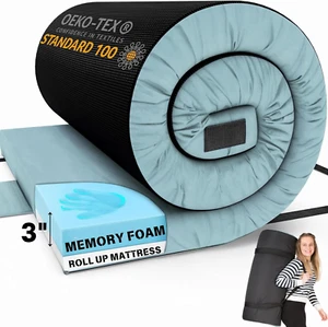 Matrix Comfort-Cell Memory Foam Camping Mattress Pad, Portable Foam Sleeping Pad - Picture 1 of 8