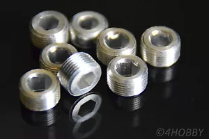 8 Kugelgelenk-Abdeckung 02153 Gewindestift Lenkung Upgrade Part Monstertruck - Bild 1 von 3
