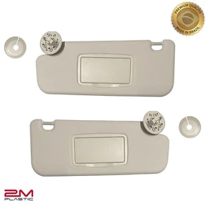 Sun Visor For Chevy CRUZE 2017 2018 Pair Set Left+Right Light Gray Atmosphere - Foto 1 di 3