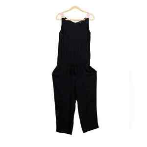 Eileen Fisher 100% Silk Contrast Strap Jumpsuit Sz. Medium