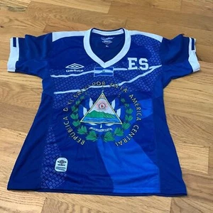 Umbro El Salvador Shirt kids XL Blue National Team Jersey Camisa De Futbol - Picture 1 of 6