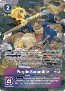 Purple Scramble Alternate Art Foil - LM-032 NM - Digimon TCG - Picture 1 of 1