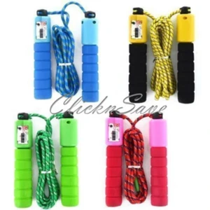 New Kids Skipping Rope With Counter Jump Fitness Exercise Foam Handle - Picture 1 of 2