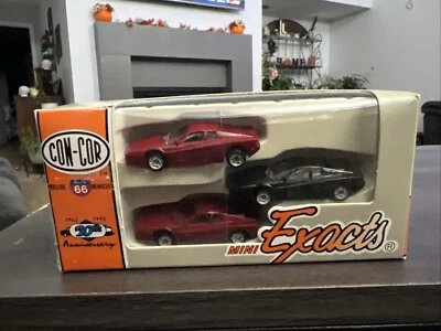 Juego de 3 coches Con-Cor Mini Exacts Item 4005 Ferrari F-40 escala 1:87 HO NUEVO Foto 1 de 2