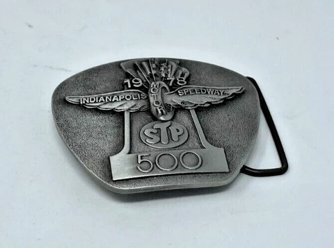 1978 Indianapolis 500 STP Belt Buckle Cover