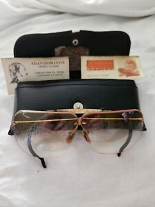 Vintage Mens Aviator Sports Glasses BiFocals Bakelite 70's?