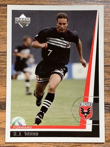 Upper Deck Bandai MLS Card 1999 #47 A. J. Wood DC United - Picture 1 of 2