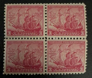US Stamps #736 MNH OG Maryland Terce Block of 4 - Picture 1 of 2