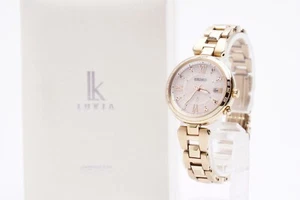 Seiko Lukia 1B35-0AF0 Solar Women's Watch w/Extra link Checked in Japan - Picture 1 of 12